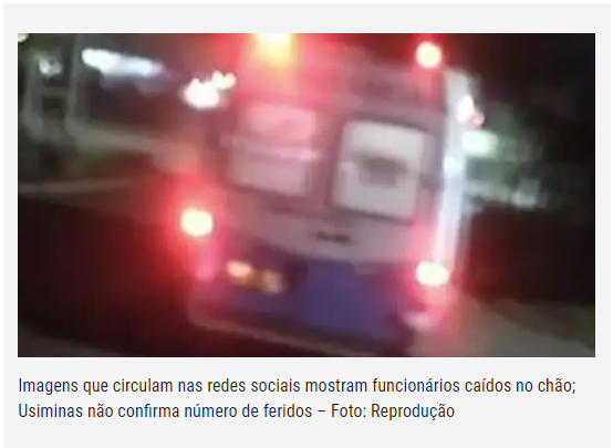 Funcionários da Usiminas são internados após vazamento de gás em Ipatinga