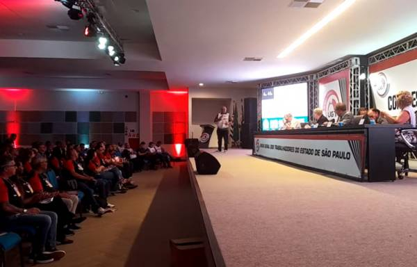 Diretor da CSPB defende Negociação Coletiva e normatização da Conveção151 em Congresso Estadual da UGT/SP