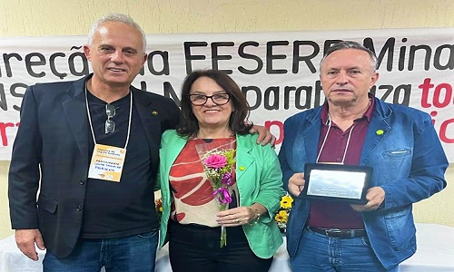 Fesmepar é homenageada em Plenária Sindical da Região Sudeste, realizada pela FESERP-MINAS