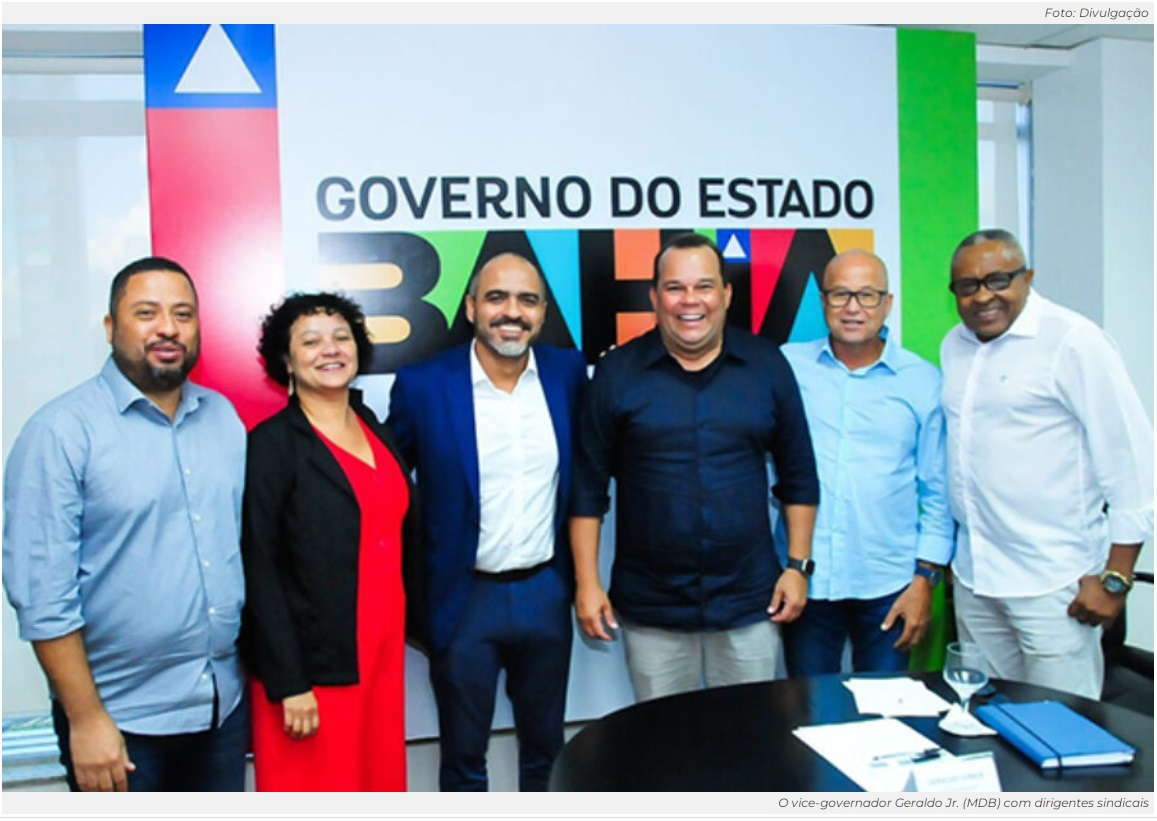 Geração de emprego é tema de reunião entre dirigentes sindicais e vice-governador BAHIA