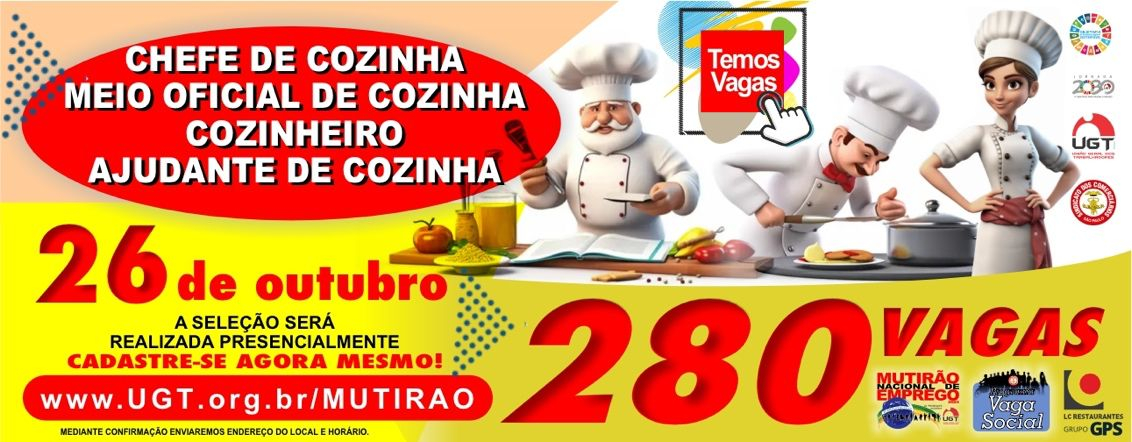 280 vagas de emprego
