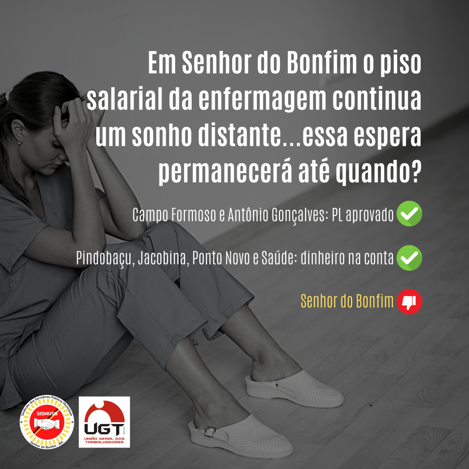 Senhor do Bomfim: Piso Salarial da Enfermagem