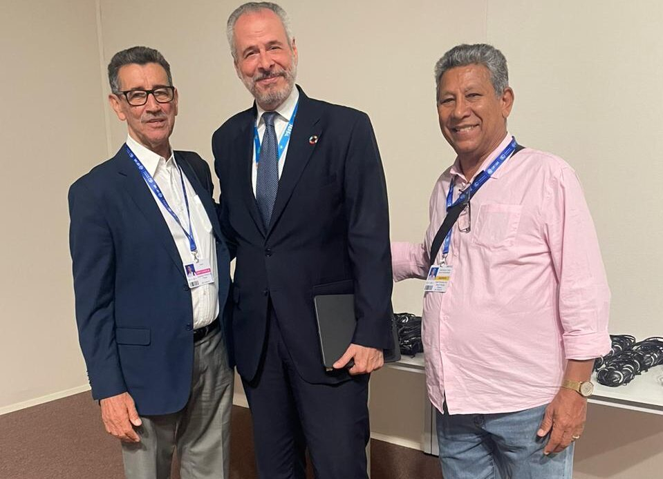 Comitiva brasileira e representantes sindicais discutem avanços durante a COP 28