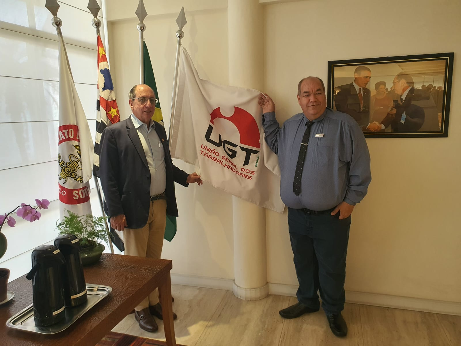 Presidente da UGT-ES participa de reunião com Ricardo Patah