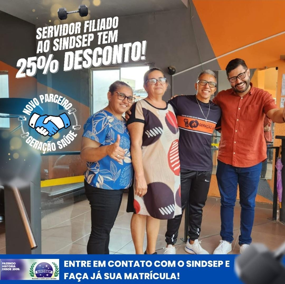 Servidor filiado ao SINDSEP tem 25% de desconto