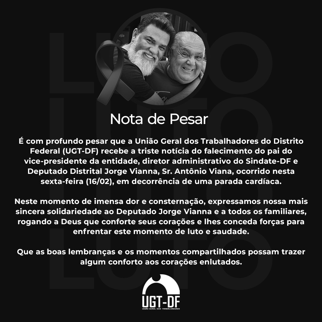 Nota de Pesar Sr. Antônio Viana