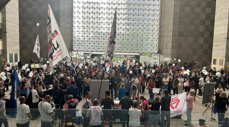 Sindimotosp discursa em ato nacional na defesa da competência da Justiça do Trabalho