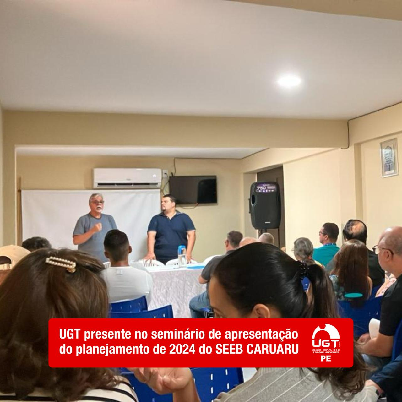 FEEB ALPERN e UGT-PE Fortalecem Parcerias no Seminário do SEEB Caruaru para 2024