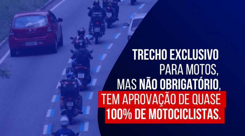 Senatran libera novos locais na Capital SP para implantação da Faixa Azul; via exclusiva para motocicletas é antiga reivindicação do SindimotoSP