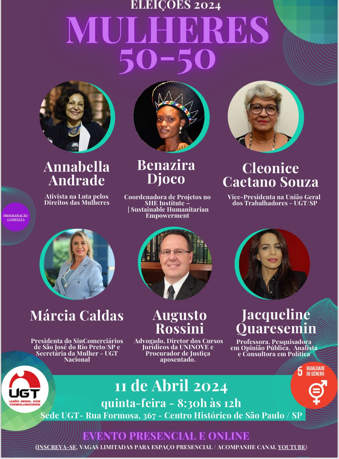 Eleições 2024: Mulheres 50-50