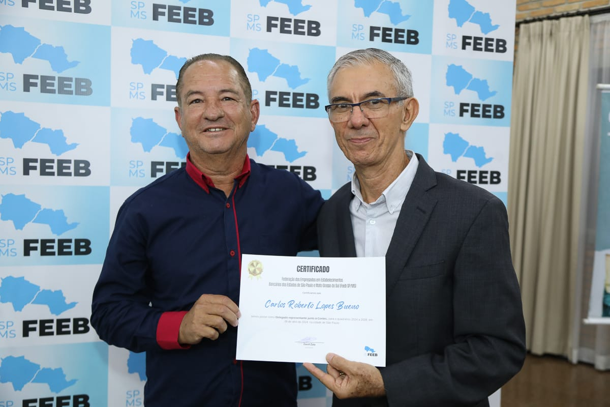 Presidente do Sindicato dos Bancários de Tupã toma posse como Delegado junto à Contec na nova diretoria da FEEB SP/MS