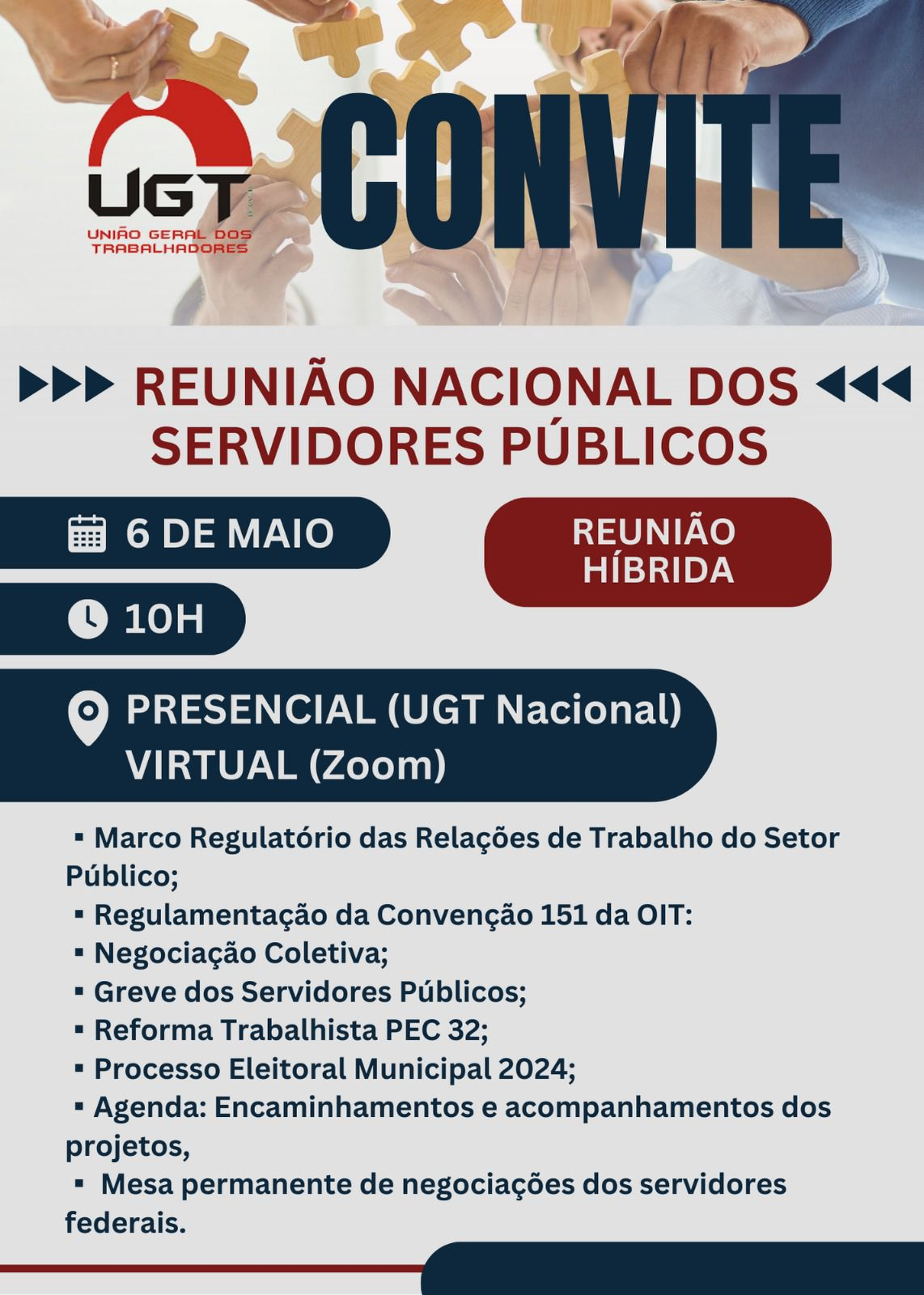 REUNIÃO NACIONAL DOS SERVIDORES PUBLICOS