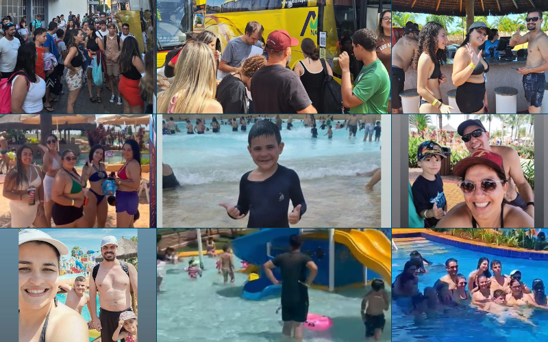 Sindicato de Itapetininga leva centenas de comerciários e dependentes ao Eco Blue Acqua Park no domingo (23)