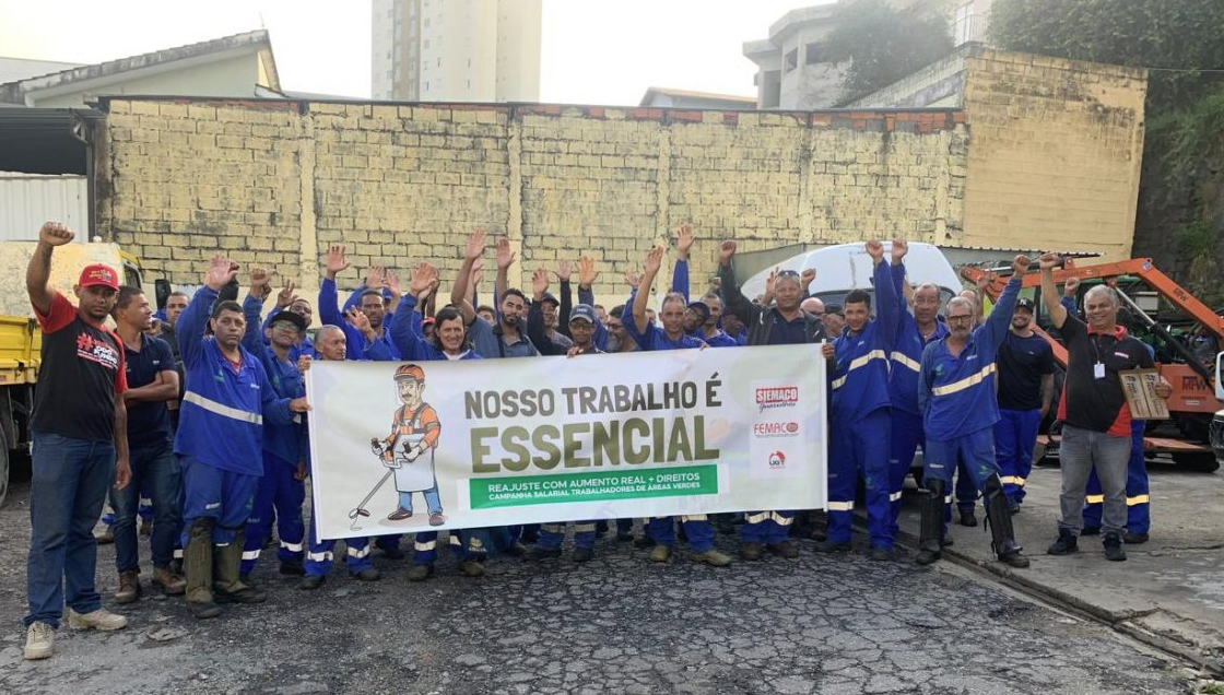 TRABALHADORES DE ÁREAS VERDES UNIDOS! PAUTA DE REIVINDICAÇÕES APROVADA!