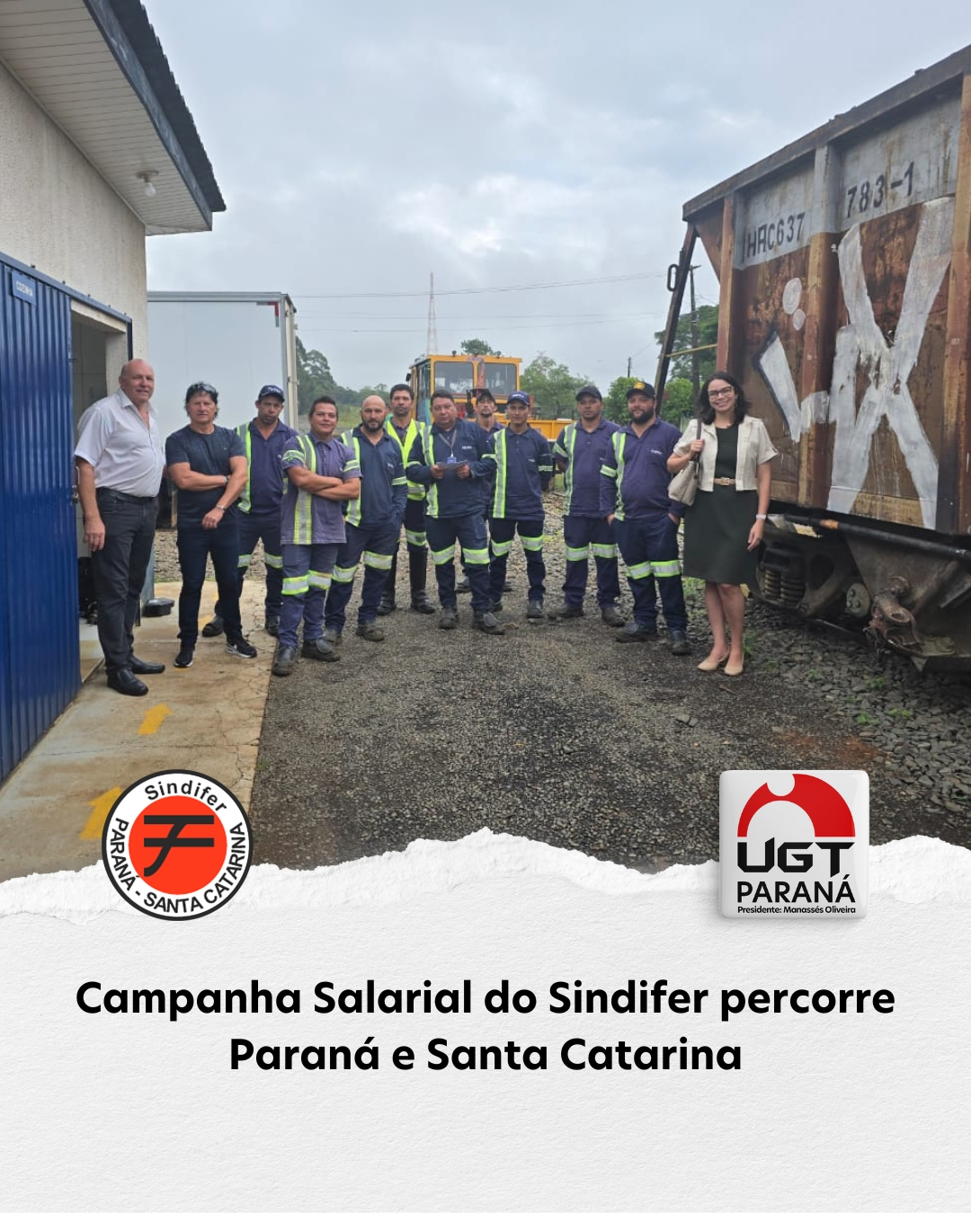 Campanha Salarial do Sindifer percorre Paraná e Santa Catarina
