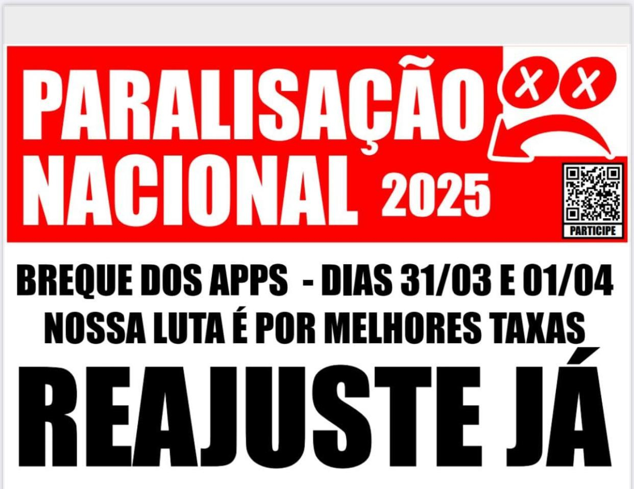 SindimotoSP apoia Breque dos Apps nacional dos entregadores por melhores taxas de entrega e fim da precarização trabalhista nos dias 31/03 e 01/04