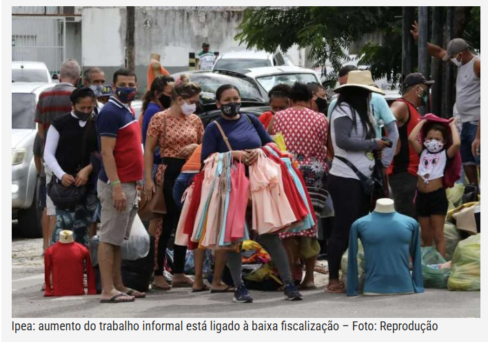 Ipea: aumento do trabalho informal está ligado à baixa fiscalização