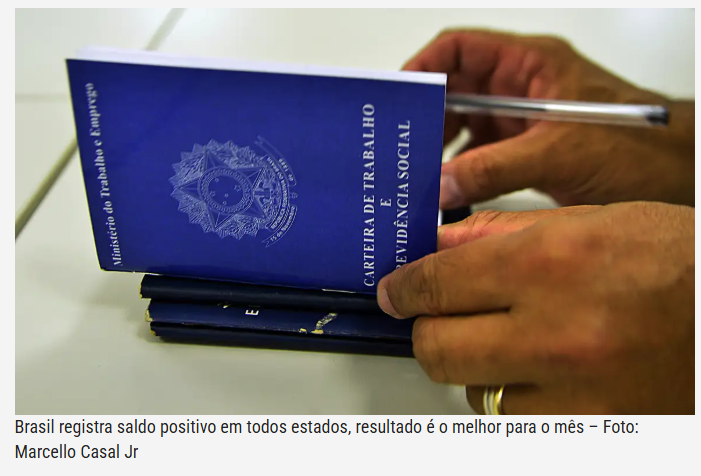 Brasil registra saldo de mais de 257 mil novos empregos em abril