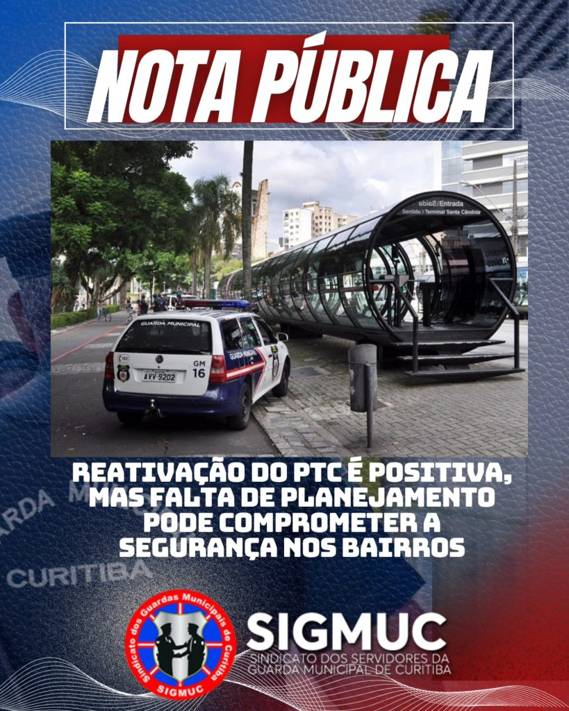 NOTA PÚBLICA: Reativação do PTC é positiva, mas falta de planejamento pode comprometer a segurança nos bairros