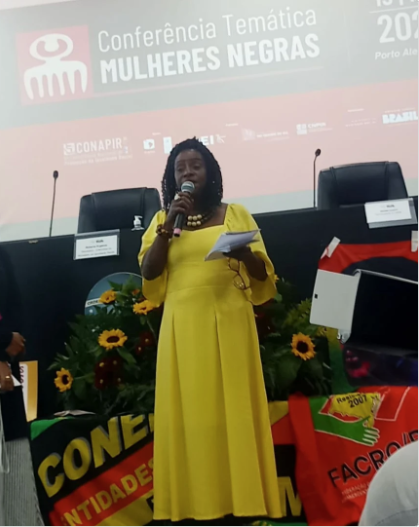 UGT presente na luta: Ana Cristina Duarte participa da Conferência Temática das Mulheres Negras da V Conapir em Porto Alegre