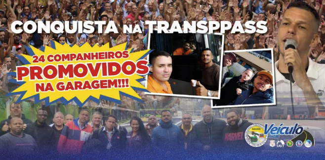 Cobradores e manobristas são promovidos com nossa representação na Viação Transppass