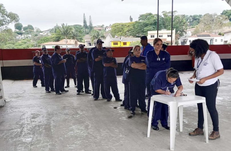Com presença do SIEMACO-SP, trabalhadores da Onet elegem CIPA no Estádio do Morumbi