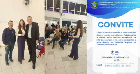 Daniel Ortega participa de encontro de apresentação da nova Gerencia Regional do Trabalho de Jundiaí