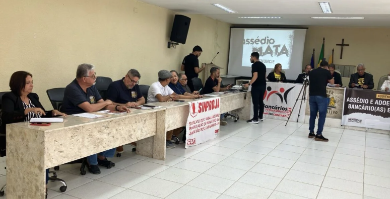 Federação dos Bancários AL/PE/RN participa de audiência sobre assédio moral e saúde no trabalho