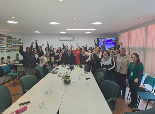 Guerreiras do transporte participam e encaminham pautas na 1ª Conferência Livre das mulheres condutoras realizada no sindicato