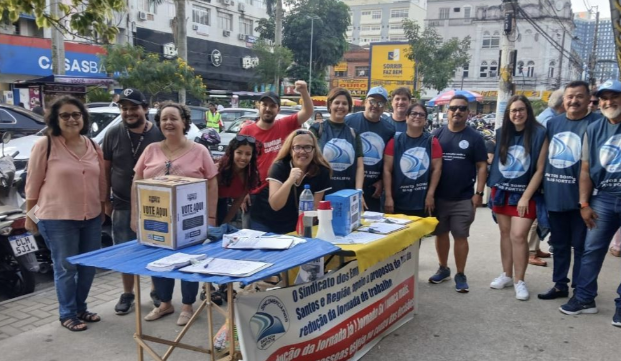 Sincomerciários da Baixada Santista participa de Plebiscito Popular em São Vicente