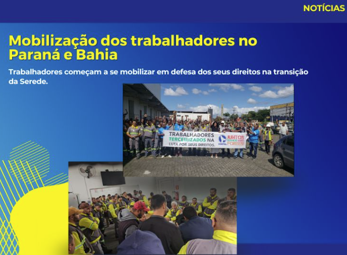 Trabalhadores e trabalhadoras da SEREDE realizaram assembleias e manifestações na Bahia e no Paraná