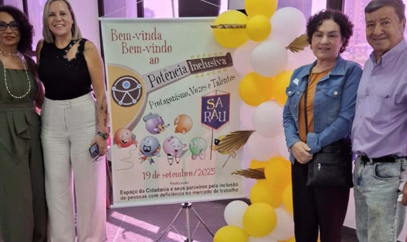 Sarau destaca protagonismo de pessoas com deficiência e reforça luta por inclusão no trabalho