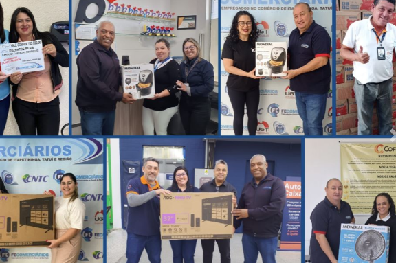 Sincomerciários de Itapetininga encerra campanha de sindicalização e recadastramento com sorteio de prêmios