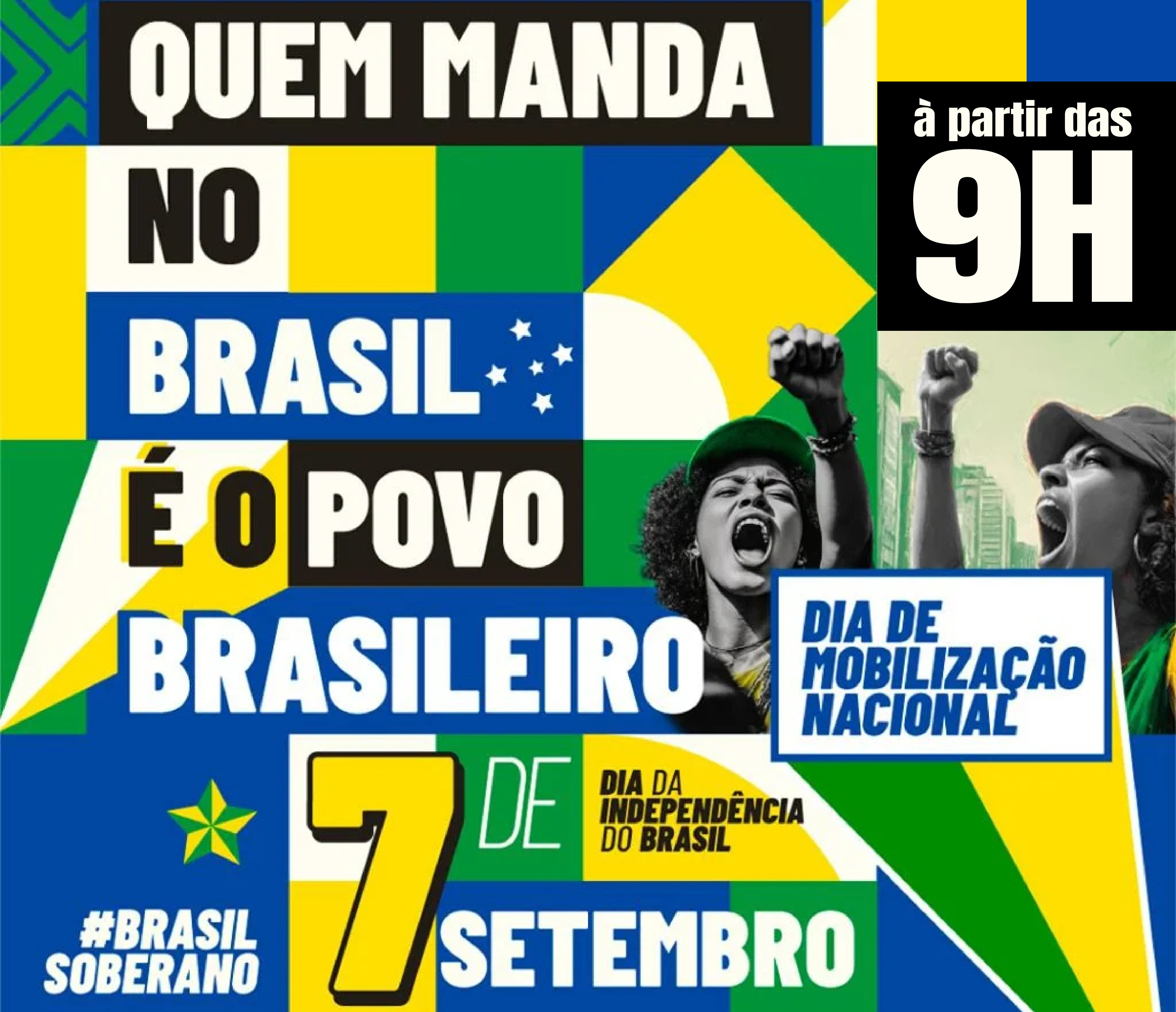 UGT convoca trabalhadores para o 7 de Setembro em defesa da soberania nacional