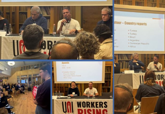 João Peres Fuentes participa de reunião da UNI Global Union em Budapeste