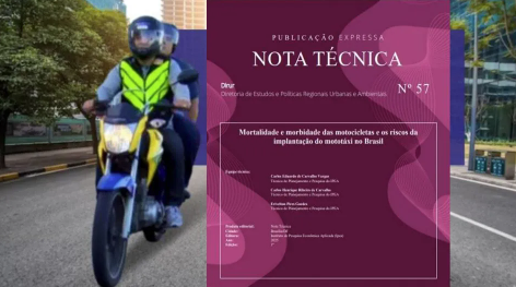 IPEA publica Nota Técnica não recomendando serviço de mototáxi no Brasil