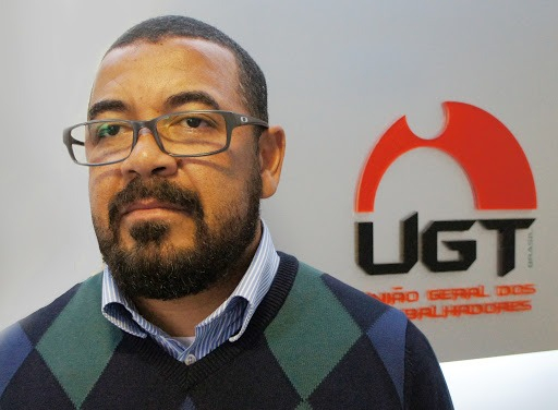 Norton Jubelli destacando o papel do sindicalismo na luta climática e na defesa de uma transição justa