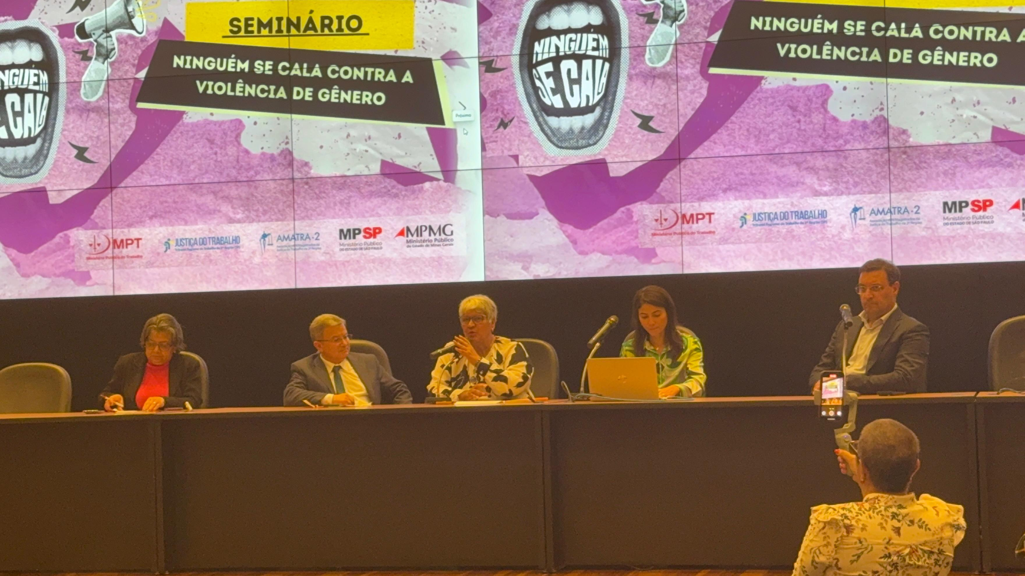 UGT participa de seminário contra a violência de gênero no TRT 2