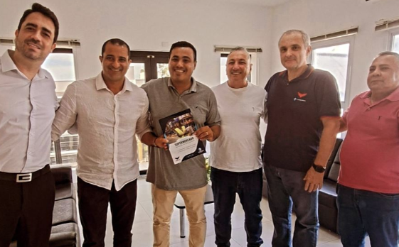 Márcio Israel visita o Sincomerciários de Americana