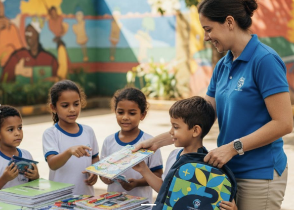 Sindicatos começam a entregar os kits de materiais escolares