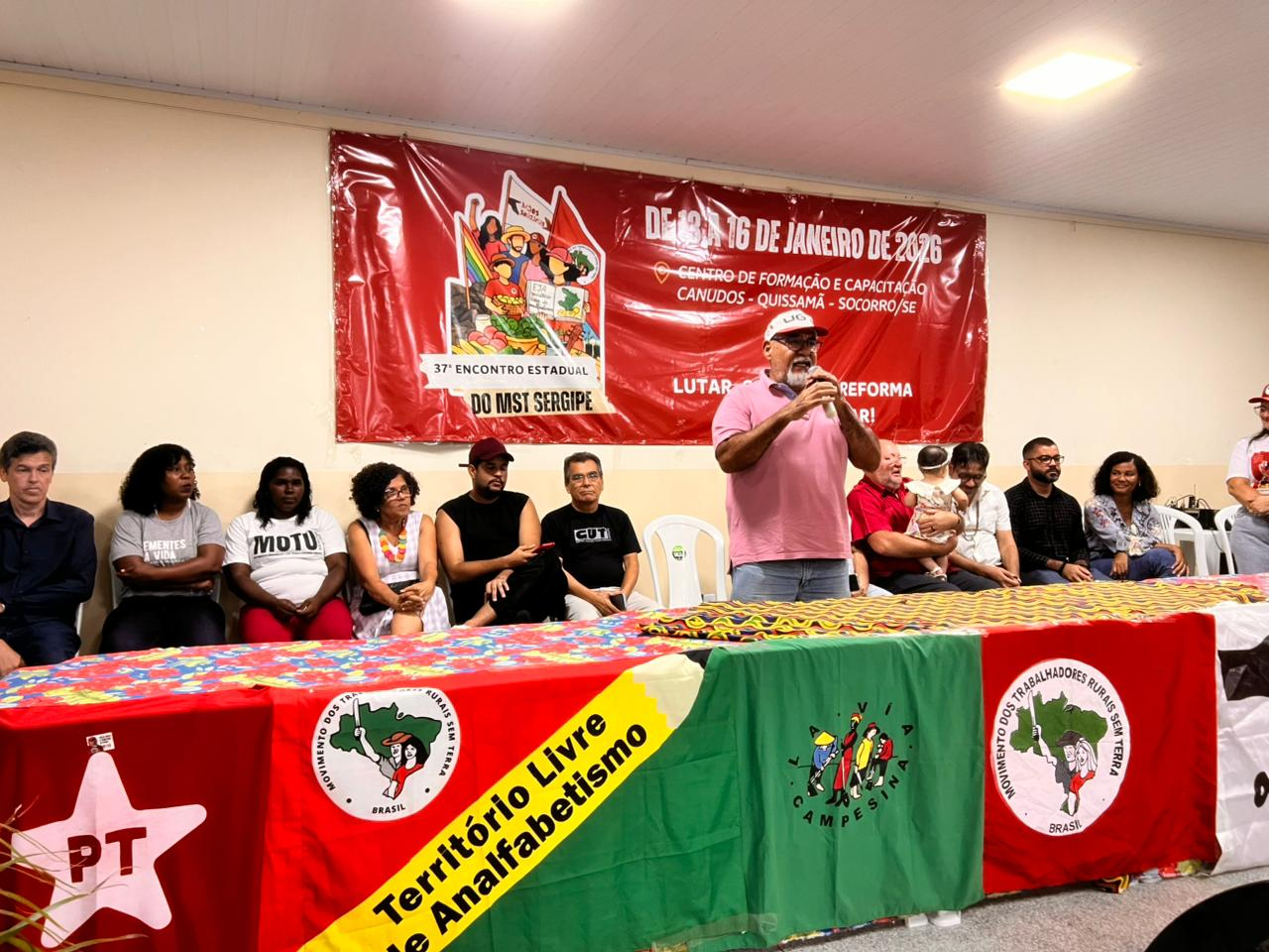 UGT Sergipe reafirma seu compromisso no 37º Encontro Estadual do MST