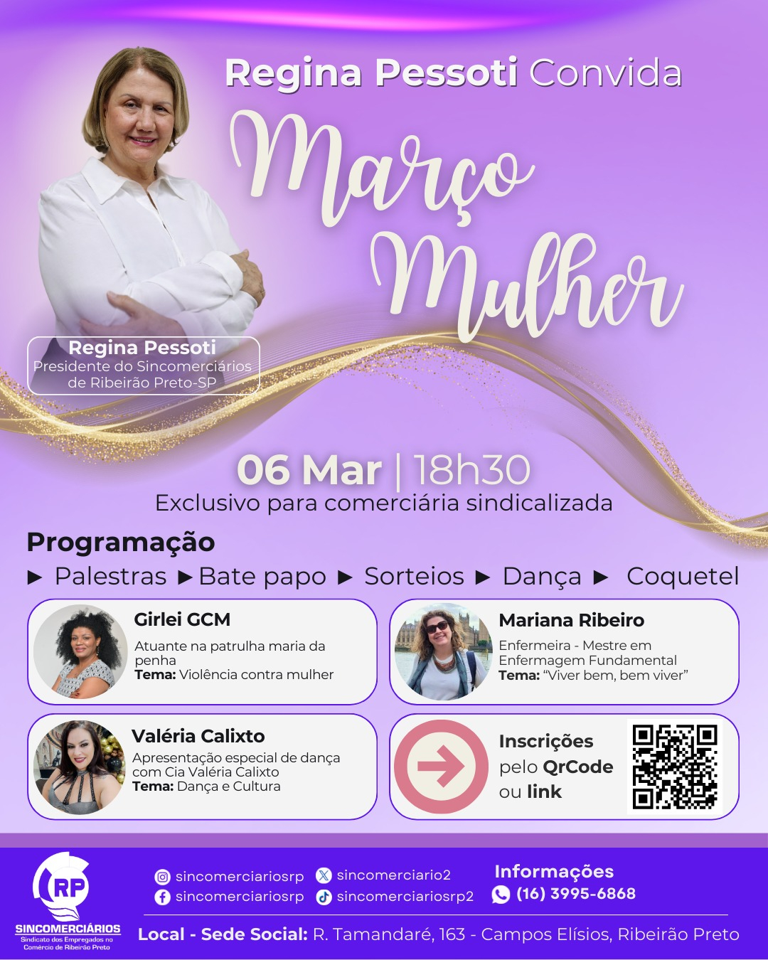 Você é nossa convidada especial para celebrar o Dia Internacional da Mulher!