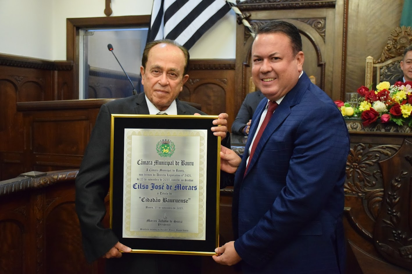 Cilso Morães recebe título de Cidadão Bauruense