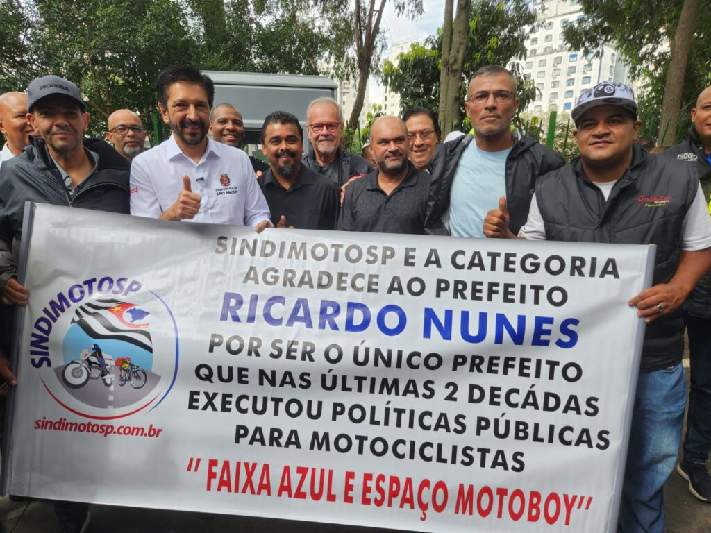 Prefeitura de SP entrega 1º Espaço Motoboy com estrutura gratuita para descanso, alimentação e apoio para motoboys, entregadores e cicloboys