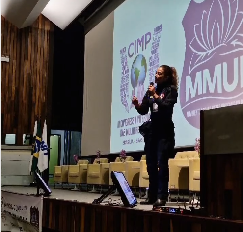 Rejane Soldani defende reconhecimento da Polícia Municipal e valorização das mulheres na Segurança Pública em congresso internacional