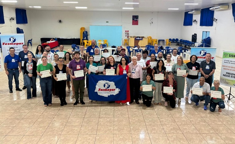 SANTA TEREZA DO OESTE: Formação sindical destaca papel essencial dos sindicatos diante dos avanços tecnológicos