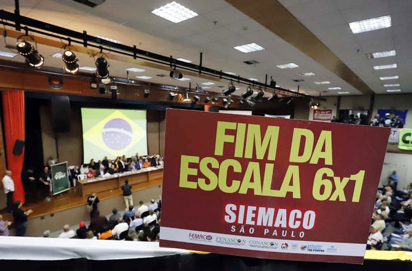 Fim da escala 6×1 avança na Câmara com transição de um ano; cúpula do Congresso define redução para 40 horas semanais