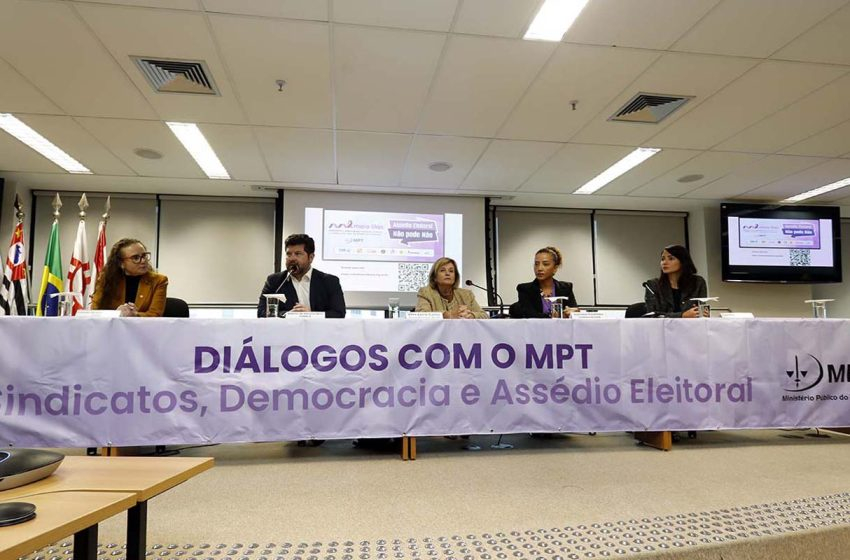 MPT lança ‘Maio Lilás’ com foco no combate ao assédio eleitoral e convida sindicatos para ação conjunta