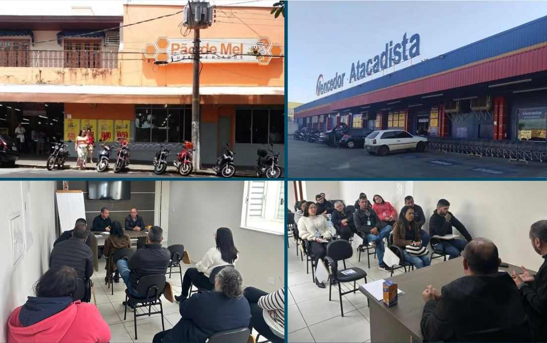 Sincomerciários de Itapetininga se reúne com funcionários do Supermercado Pão de Mel e Vencedor Atacadista