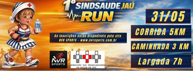 SindsaúdeJau Run entra na reta final de inscrições e reforça incentivo à saúde e qualidade de vida